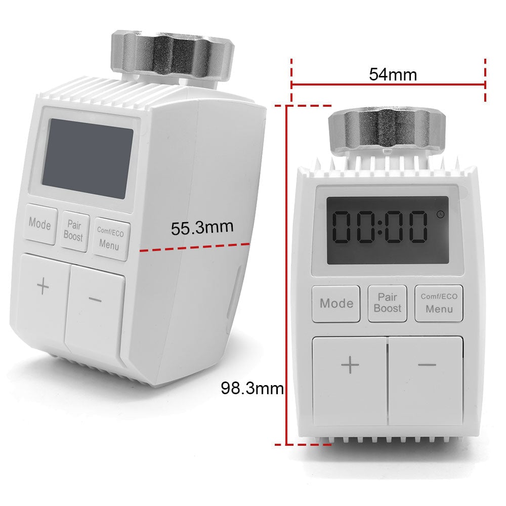 BSEED Zigbee 3.0 okos termosztatikus radiátorszelep, programozható 8