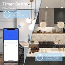 BSEED Wifi-s érintős villanykapcsoló dupla fényerő-szabályzóval, 228 mm 5