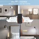 BSEED Zigbee hármas okos villanykapcsoló, 1–3 kapcsolós, 228 mm 6