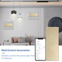 BSEED Zigbee hármas okos villanykapcsoló, 1–3 kapcsolós, 228 mm 7