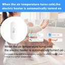 BSEED Zigbee-s okos hőmérséklet- és páratartalom-érzékelő (Tuya) 2