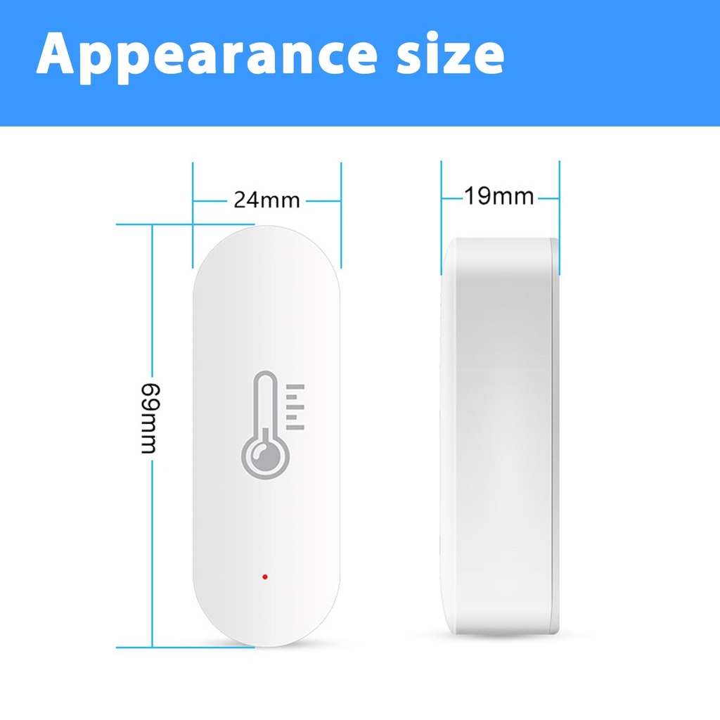 BSEED Zigbee-s okos hőmérséklet- és páratartalom-érzékelő (Tuya) 8