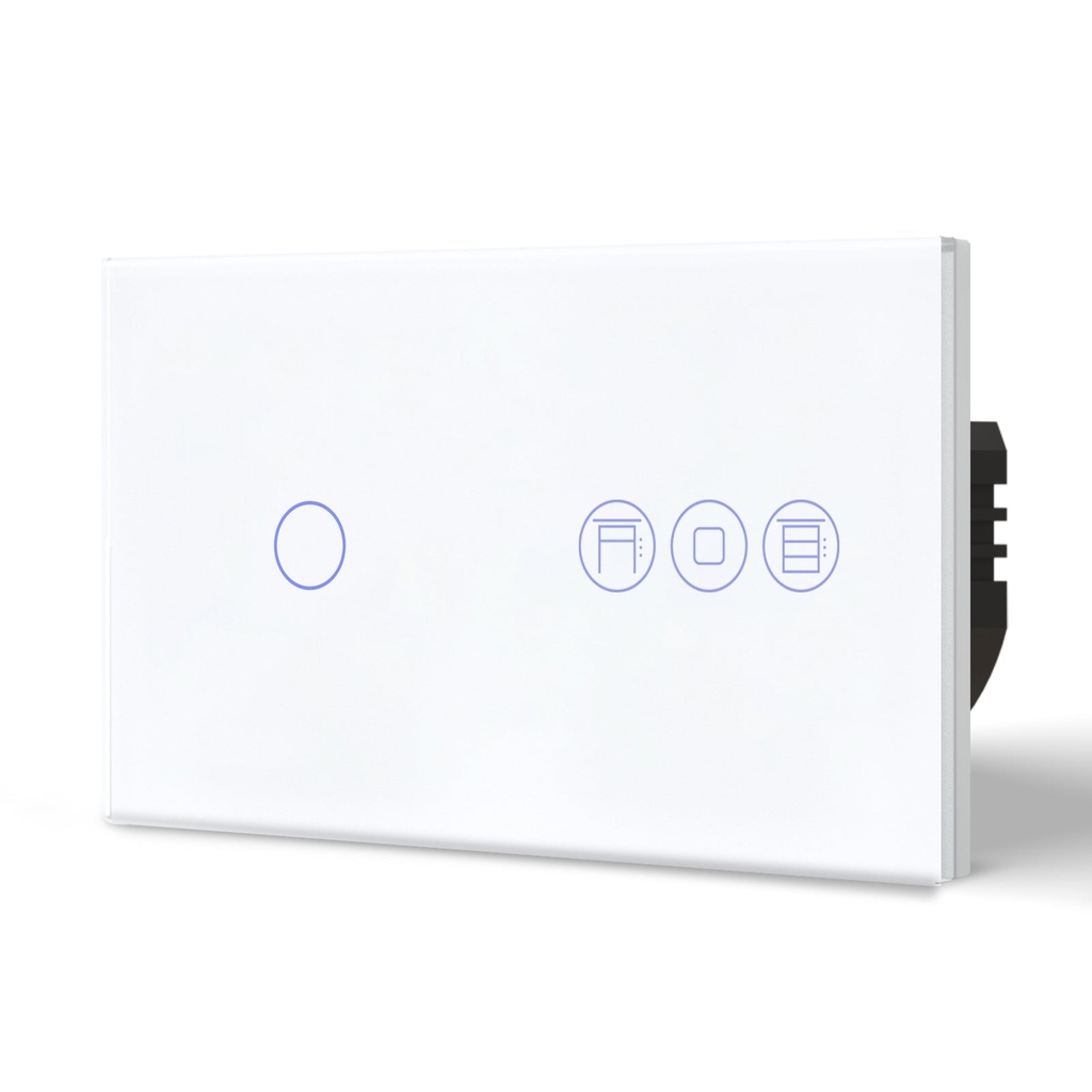 BSEED Zigbee érintős villanykapcsoló redőnykapcsolóval, üveg előlap, 157 mm 11