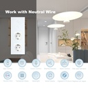 BSEED Zigbee érintős villanykapcsoló dupla EU konnektorral (nem okos), 228 mm 1