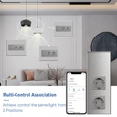 BSEED Zigbee érintős villanykapcsoló dupla EU konnektorral (nem okos), 228 mm 6