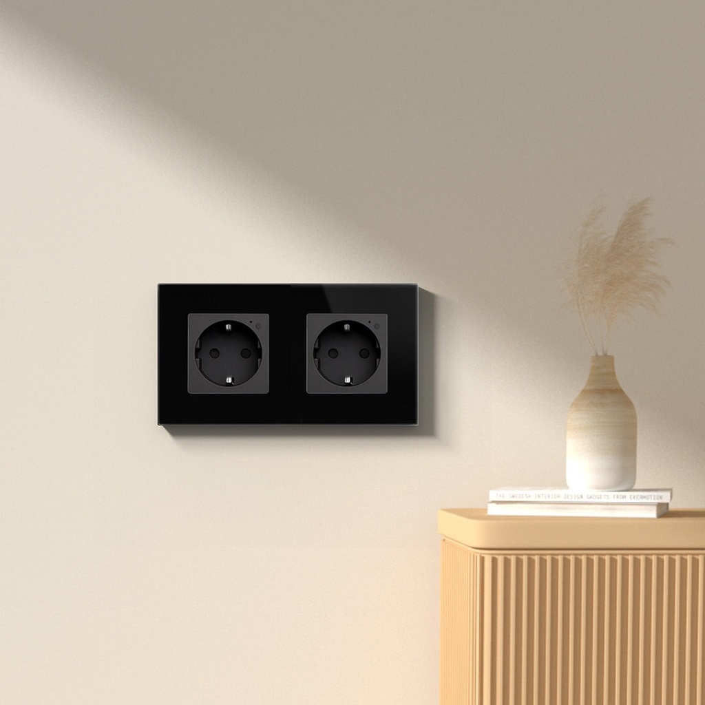 BSEED Click Zigbee okos betétek és üveg keretek, szabadon kombinálható, Fekete 1