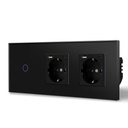 BSEED Zigbee-s érintős villanykapcsoló két hagyományos EU konnektorral, USB-C-vel 8