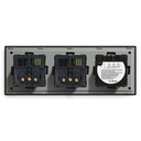 BSEED Zigbee-s érintős villanykapcsoló két hagyományos EU konnektorral, USB-C-vel 11