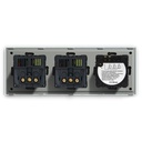 BSEED Zigbee-s érintős villanykapcsoló két hagyományos EU konnektorral, USB-C-vel 15