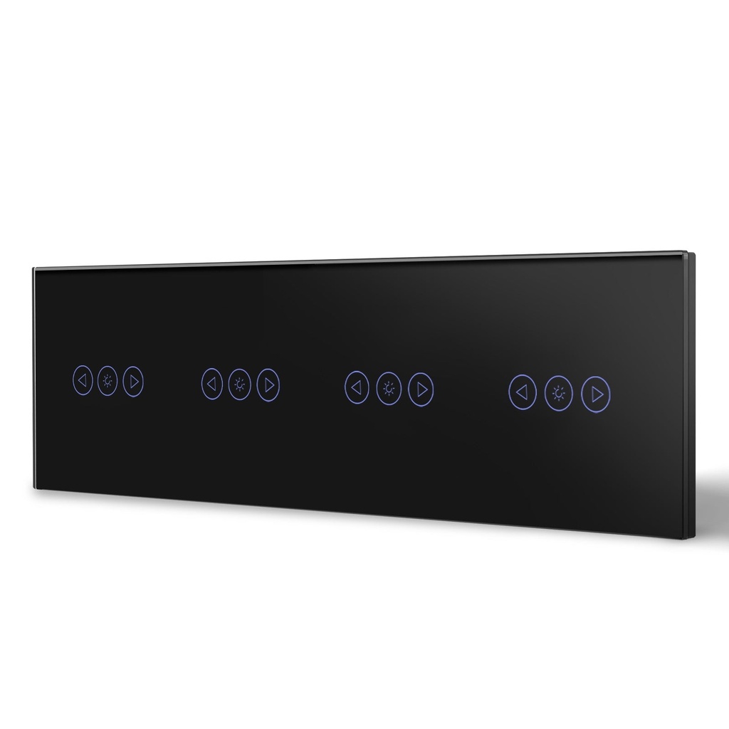 BSEED Wifi-s érintős fényerő-szabályzó és redőnykapcsoló, 299 mm-es üveg panel 9