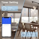 BSEED Zigbee tripla érintős redőnykapcsoló, 228 mm-es üveg előlap 14