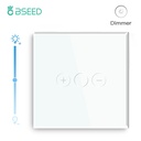 BSEED érintős fényerő-szabályzó, 1 kapcsolós, kétutas, 2 db, kristályüveg előlap 1