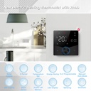BSEED Zigbee érintős padlófűtés-termosztát forgatógombbal, LED kijelzővel 3