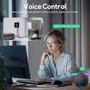 BSEED Wifi-s okos EU konnektor üveg előlappal, Alexa és Google Assistant 4