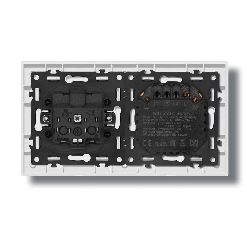 BSEED Echo Wifi-s okos villanykapcsoló EU konnektorral, 157 mm 10