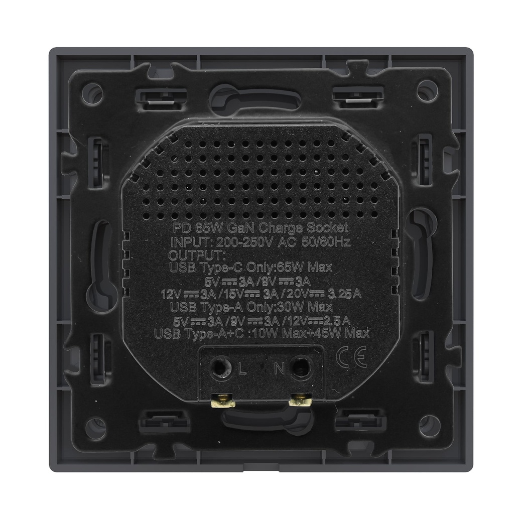 BSEED Grand 65W-os USB-C gyorstöltő aljzat, PD3.0 2