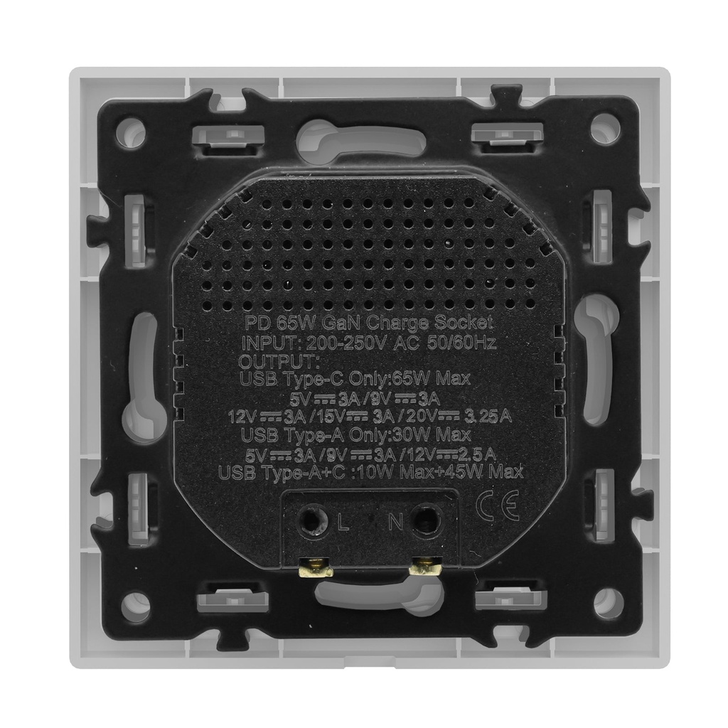 BSEED Grand 65W-os USB-C gyorstöltő aljzat, PD3.0 4