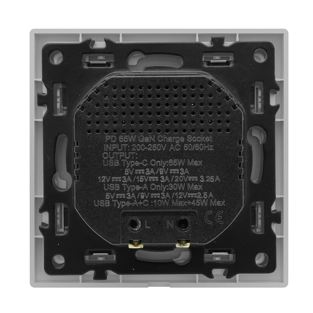 BSEED Grand 65W-os USB-C gyorstöltő aljzat, PD3.0 6