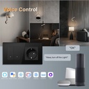 BSEED Echo Wifi-s okos villanykapcsoló Wifi-s EU konnektorral, 157 mm, nullvezetékes 1