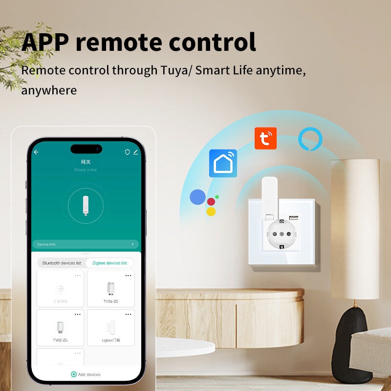 Tuya okos USB multi-mode átjáró (Zigbee + Bluetooth) 5