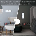 BSEED érintős villanykapcsoló dupla EU konnektorral és USB-C csatlakozóval 9