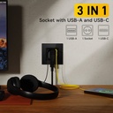 BSEED EU konnektor 20W-os Type-C gyorstöltővel, körmös rögzítéssel 4