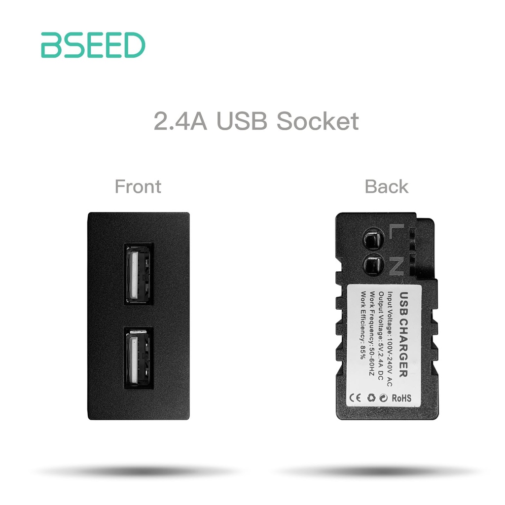 BSEED szabadon kombinálható aljzatmodulok és keret: USB, CAT, TV, HDMI (DIY) 4