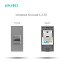 BSEED szabadon kombinálható aljzatmodulok és keret: USB, CAT, TV, HDMI (DIY) 8