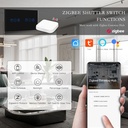 BSEED Zigbee érintős redőnykapcsoló EU konnektorral, üveg előlap, 157 mm 1