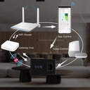 BSEED Zigbee érintős redőnykapcsoló EU konnektorral, üveg előlap, 157 mm 2