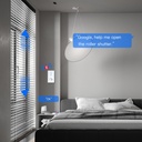 BSEED Zigbee érintős redőnykapcsoló EU konnektorral, üveg előlap, 157 mm 6