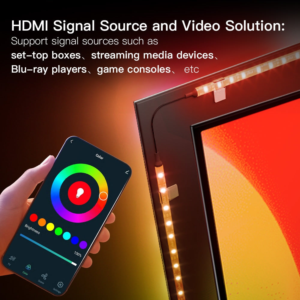 BSEED Wifi/Bluetooth okos LED neon fénycsík HDMI szinkrondobozzal 2