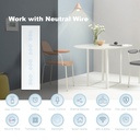 BSEED M sorozatú Wifi-s négyes érintős villanykapcsoló, 299 mm-es üveg panel 1