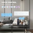 BSEED M sorozatú Wifi-s négyes érintős villanykapcsoló, 299 mm-es üveg panel 2