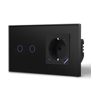 BSEED Wifi-s okos villanykapcsoló Wifi-s EU konnektorral és 20W USB-C töltővel 5