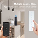 BSEED M sorozatú Wifi-s négyes érintős villanykapcsoló, 299 mm-es üveg panel 5