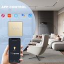 BSEED Zigbee érintős okos fényerő-szabályzó, kétutas (váltó), üveg előlap 4