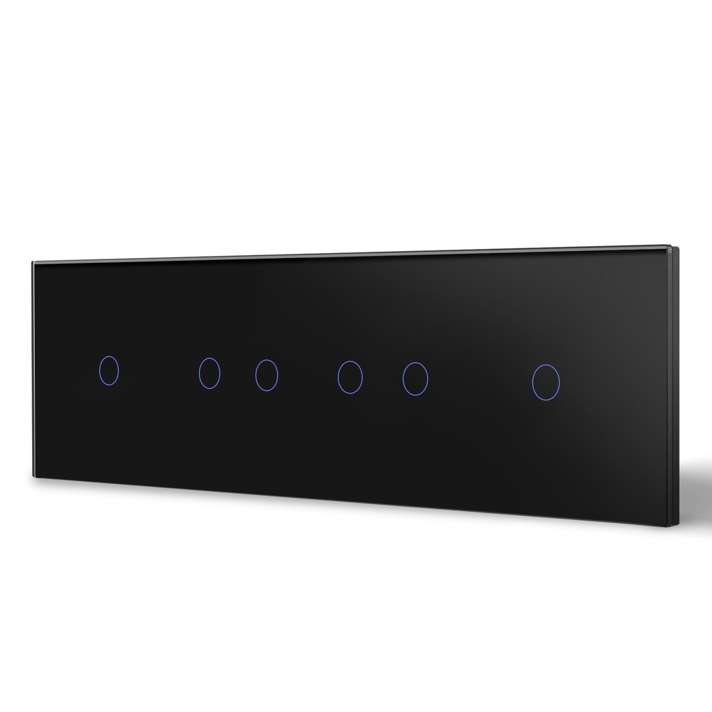 BSEED M sorozatú Wifi-s négyes érintős villanykapcsoló, 299 mm-es üveg panel 17