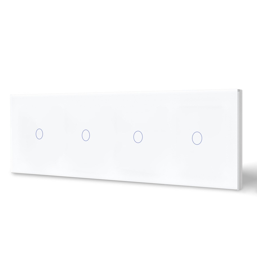 BSEED M sorozatú Wifi-s négyes érintős villanykapcsoló, 299 mm-es üveg panel 19