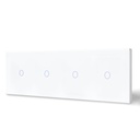 BSEED M sorozatú Wifi-s négyes érintős villanykapcsoló, 299 mm-es üveg panel 19
