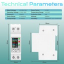 BSEED 63A Wifi-s okos DIN-sínes kapcsolómodul, 1P 5