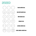 BSEED 47 mm-es üveg kapcsoló-előlap ikonnal, pótalkatrész 2