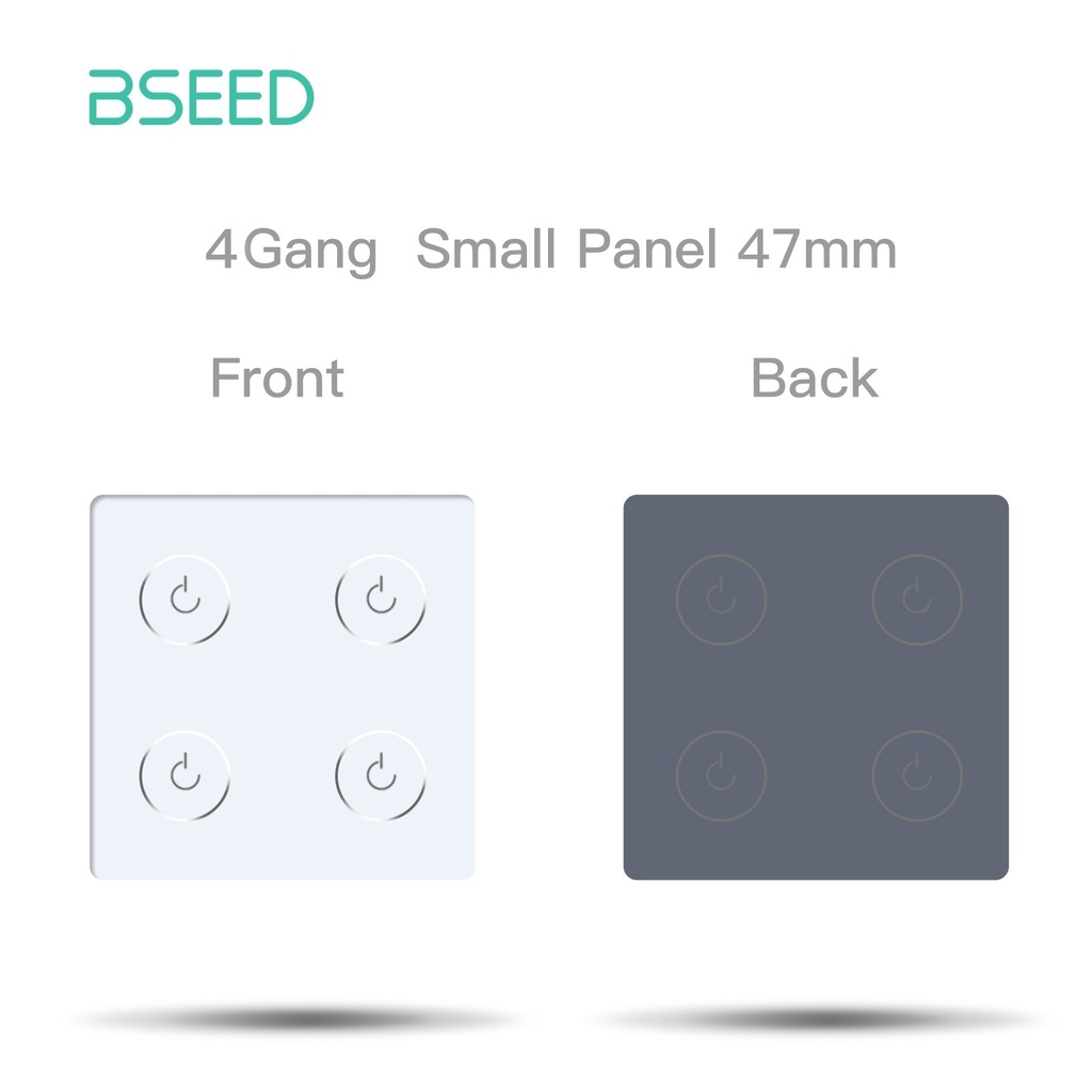 BSEED 47 mm-es üveg kapcsoló-előlap ikonnal, pótalkatrész 5