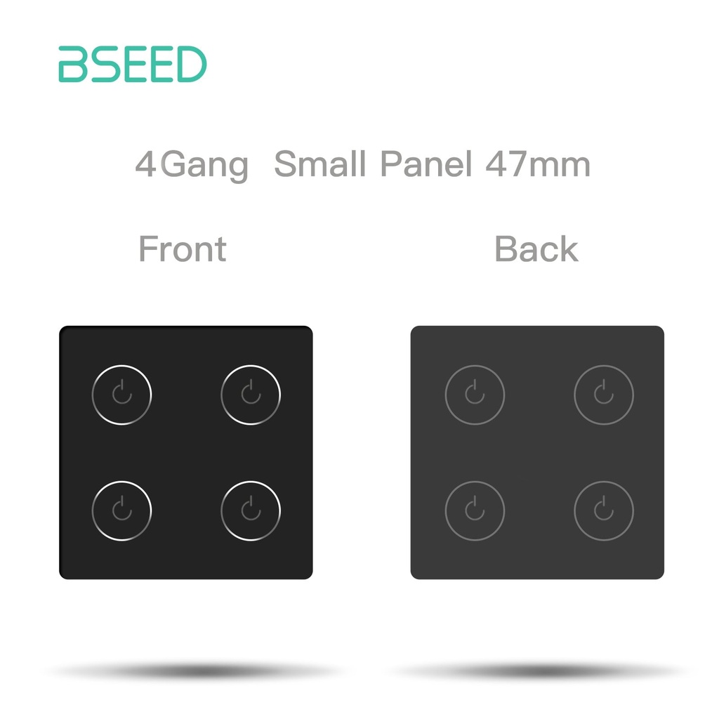 BSEED 47 mm-es üveg kapcsoló-előlap ikonnal, pótalkatrész 6