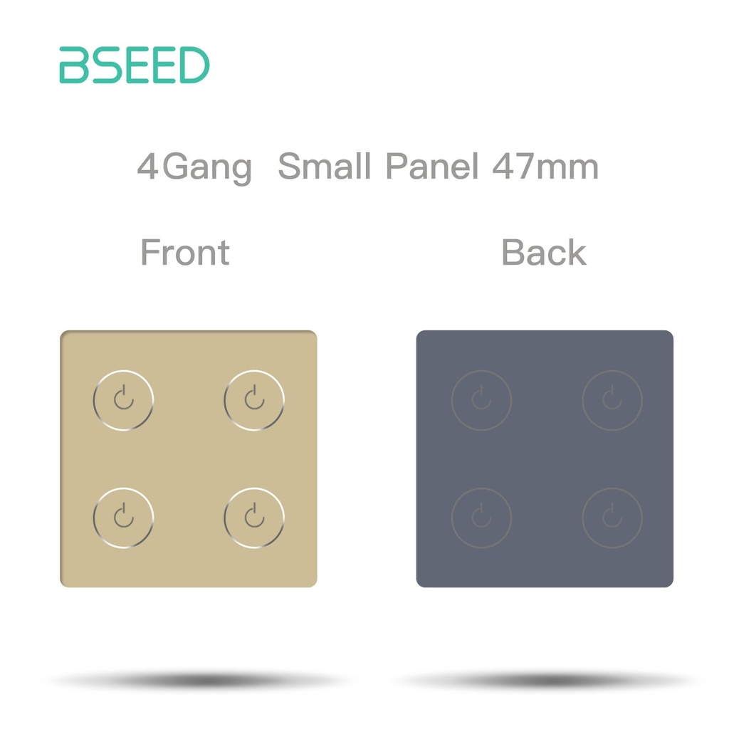 BSEED 47 mm-es üveg kapcsoló-előlap ikonnal, pótalkatrész 7