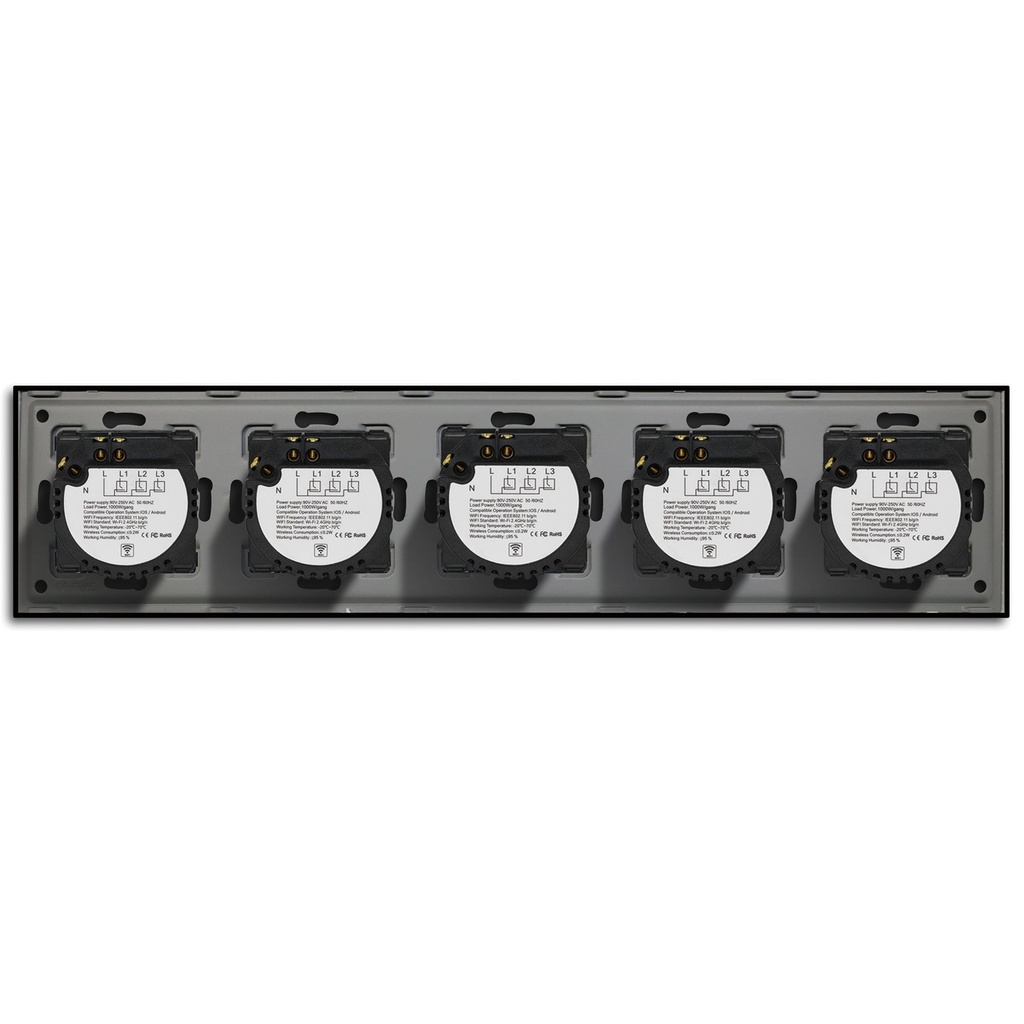 BSEED ötös Wifi-s érintős villanykapcsoló, 1–3 kapcsolós, 370 mm 2