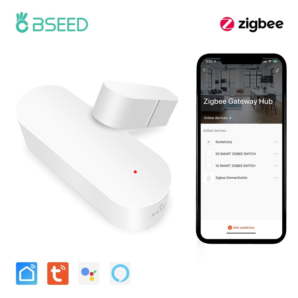 BSEED haladó okosotthon szenzorcsomag (Zigbee/Wifi), Alexa és Google kompatibilis 5