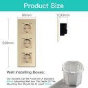 BSEED EU konnektor dupla USB töltővel (2,1A), üveg előlap 7