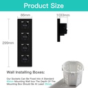 BSEED EU konnektor dupla USB töltővel (2,1A), üveg előlap 8