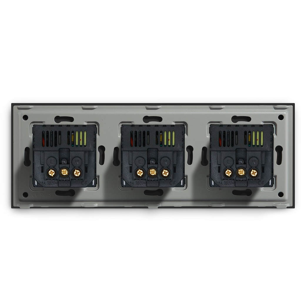 BSEED EU konnektor dupla USB töltővel (2,1A), üveg előlap 11